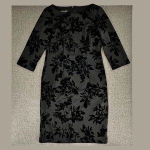 Black‎ Label By Evan -Picone Formal Dress Size 6 Black Floral